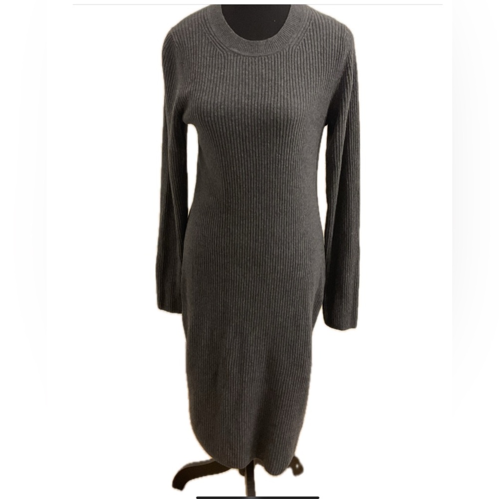 ****GAP Women’s Tall Cozy Ribbed Knit Long Sleeve Sweater  Dress